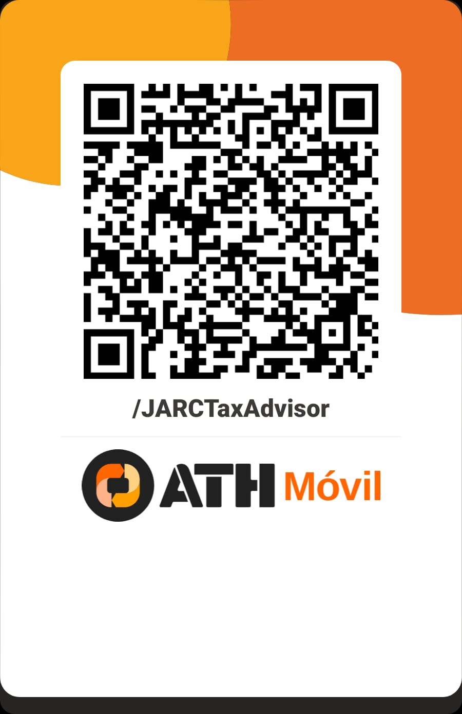 Código QR de ATH Móvil para /JARCTaxAdvisor
